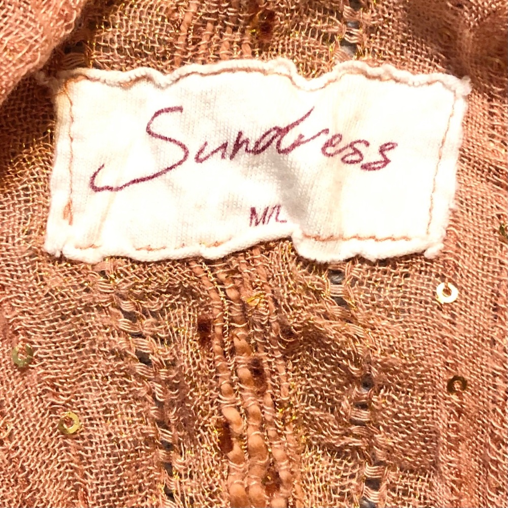 Women's Peach Sequin Maxi Dress - Picture 8 of 9